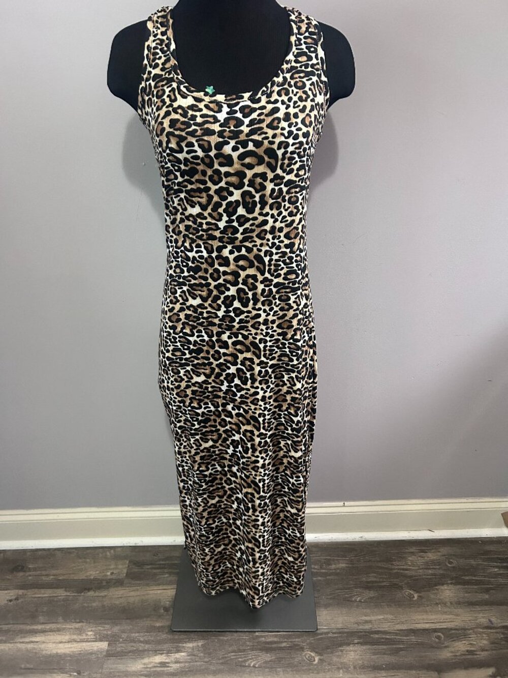 Emma James Leopard Print Sleeveless Maxi Dress Women’s Animal Print Long Dress